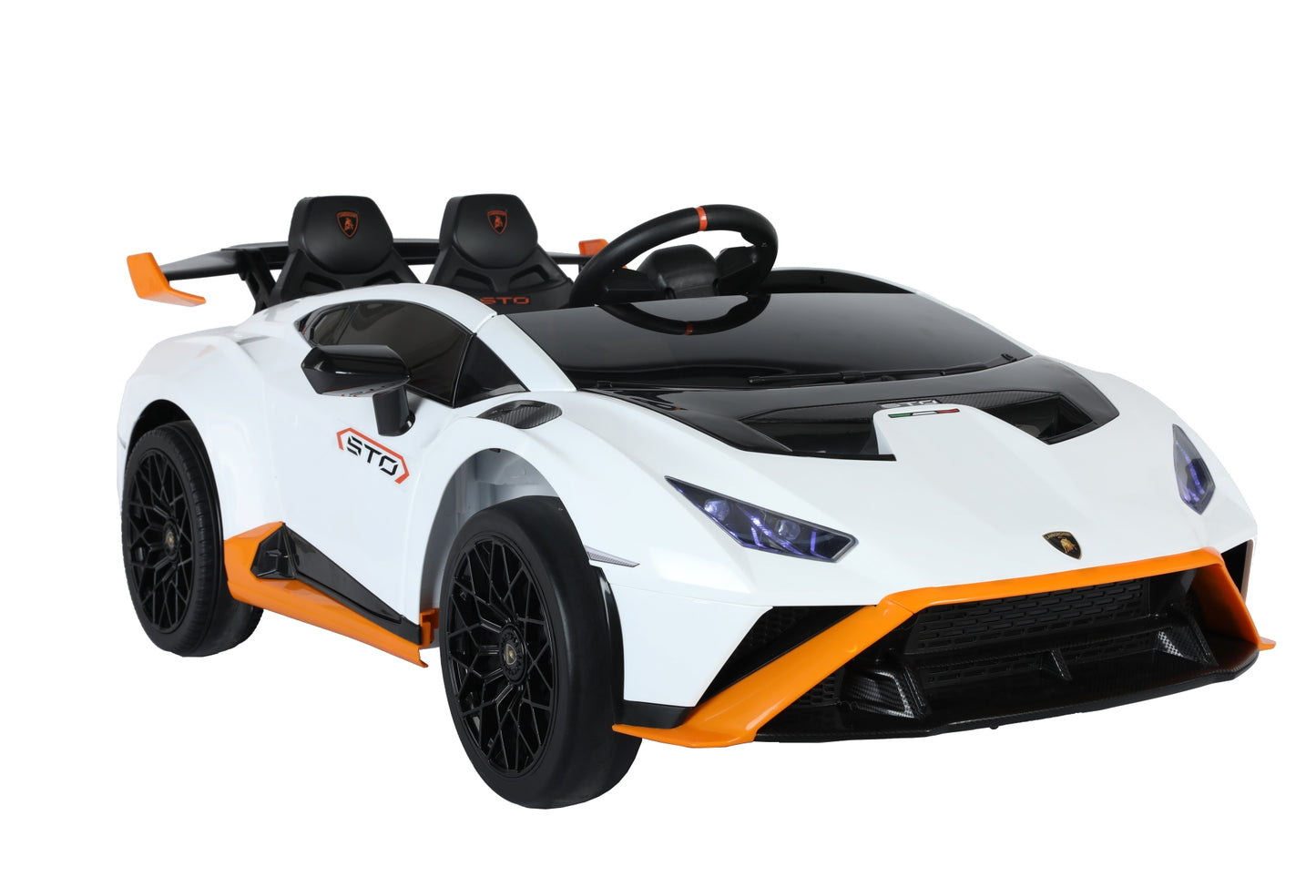 Lamborghini 24V Kids Electric Ride on Car With Remote Huracan STO Drift - White