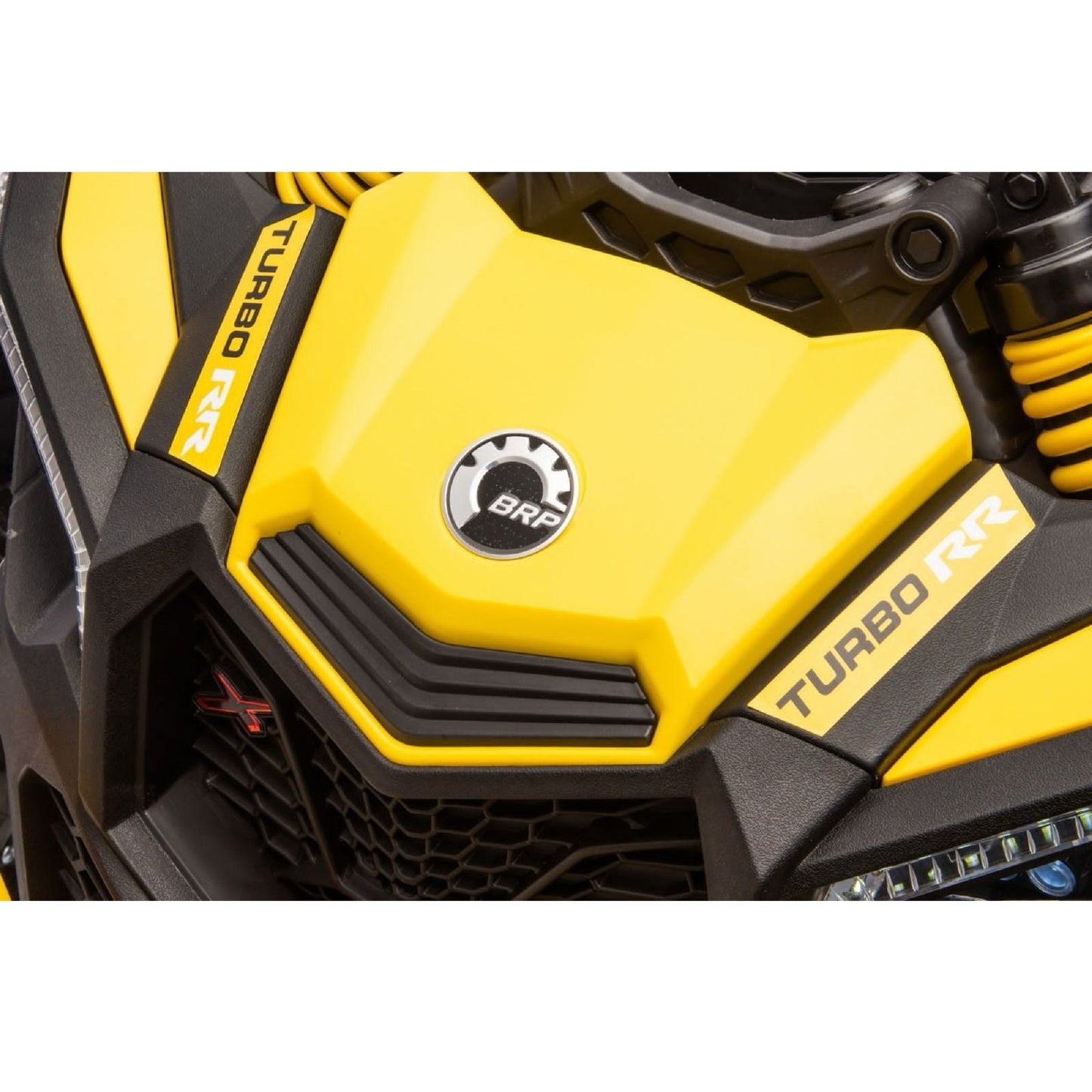 Can-Am Maverick UTV 24V Kids Ride on Buggy with 4 x Motors and Remote - Yellow