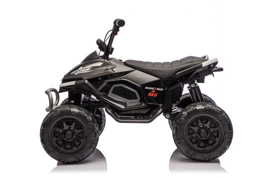 New 24V Kids Electric Ride on Quad Bike ATV 2x200W Motors EVA Wheels Black
