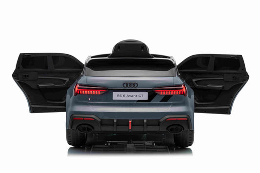 Licensed AUDI RS6 Avant GT Kids Ride on Car With Remote 12V-7AH & 4 x Motors - Grey