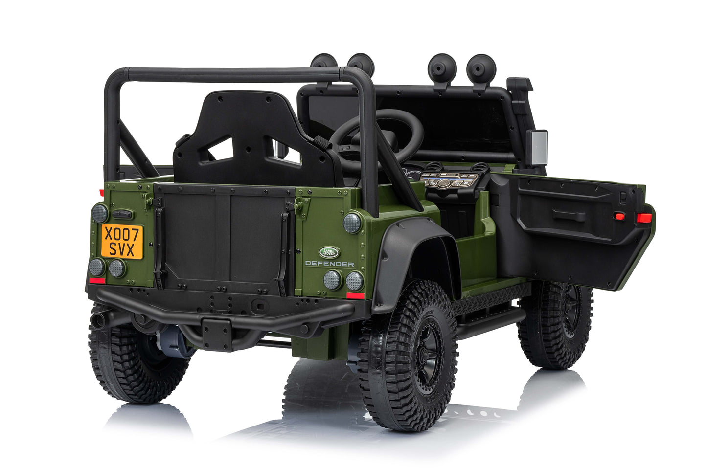 Land Rover Defender 110 SVX Spectra 24v Ride On Car with Remote Army Green