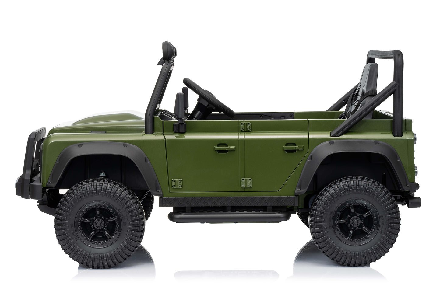 Land Rover Defender 110 SVX Spectra 24v Ride On Car with Remote Army Green