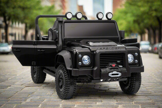 Land Rover Defender 110 SVX Spectra 24v Ride On Car with Remote Black