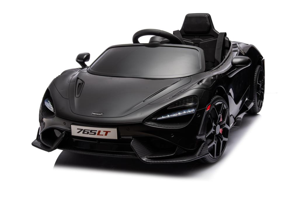 Mclaren 765LT Electric 12V Kids Ride on Toy Car With Remote - Metallic Black