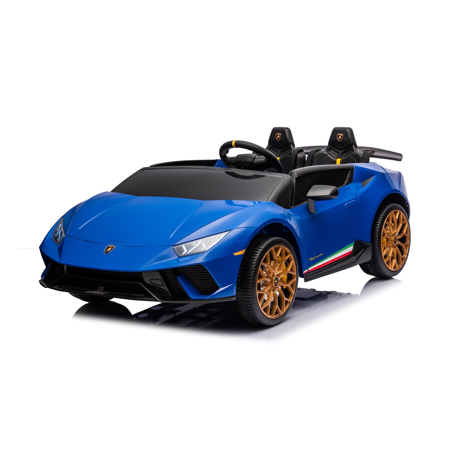 Licensed Lamborghini Huracan 2 Seater 24V Kids Ride on Car Two Seat - Blue