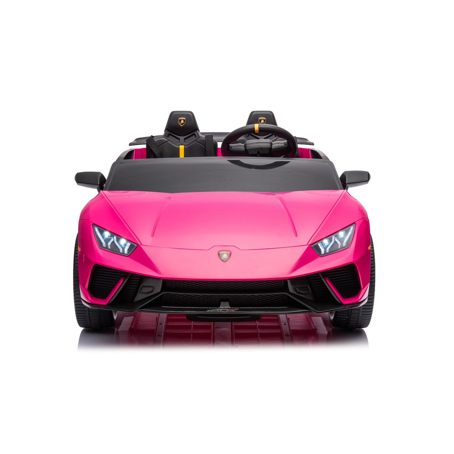 Licensed Lamborghini Huracan 2 Seater 24V Kids Ride on Car Two Seat - Pink