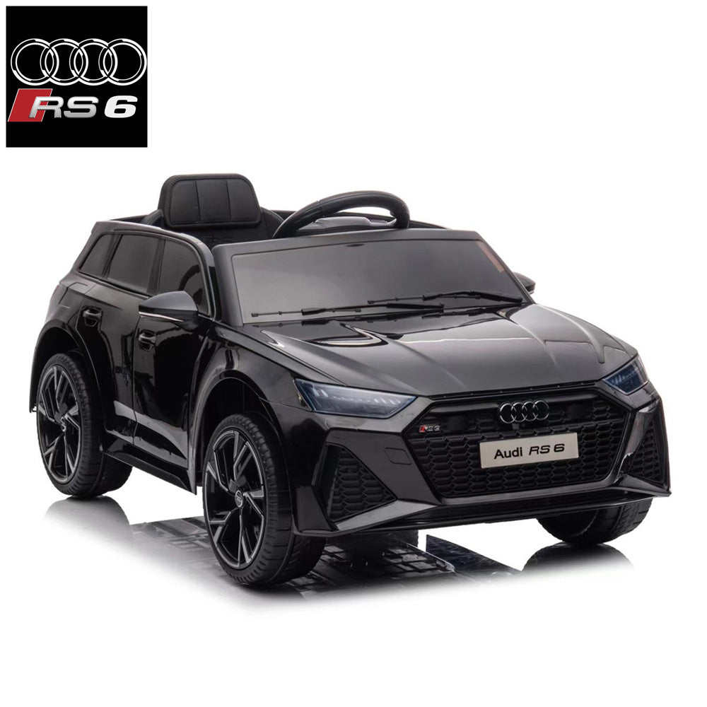 Licensed AUDI RS6 Avant 12V Kids Electric Ride on Car With Remote - Black