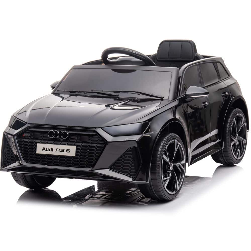 Licensed AUDI RS6 Avant 12V Kids Electric Ride on Car With Remote - Black