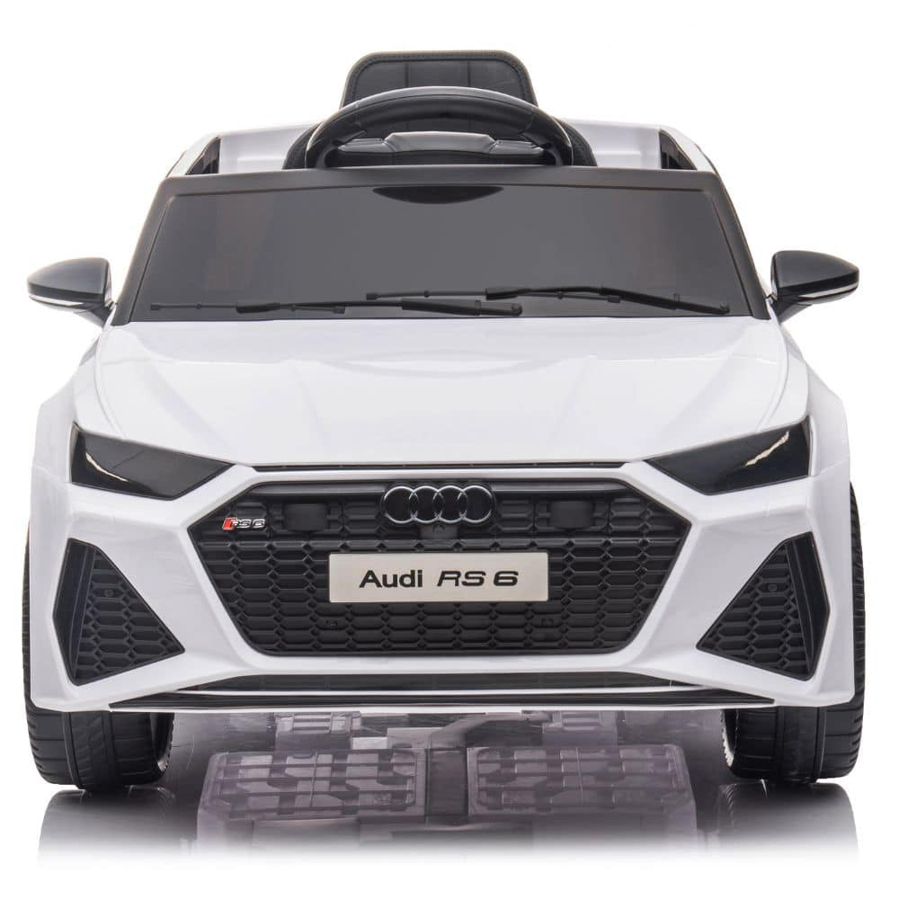 Licensed AUDI RS6 Avant 12V Electric Ride on Kids Car With Remote - White