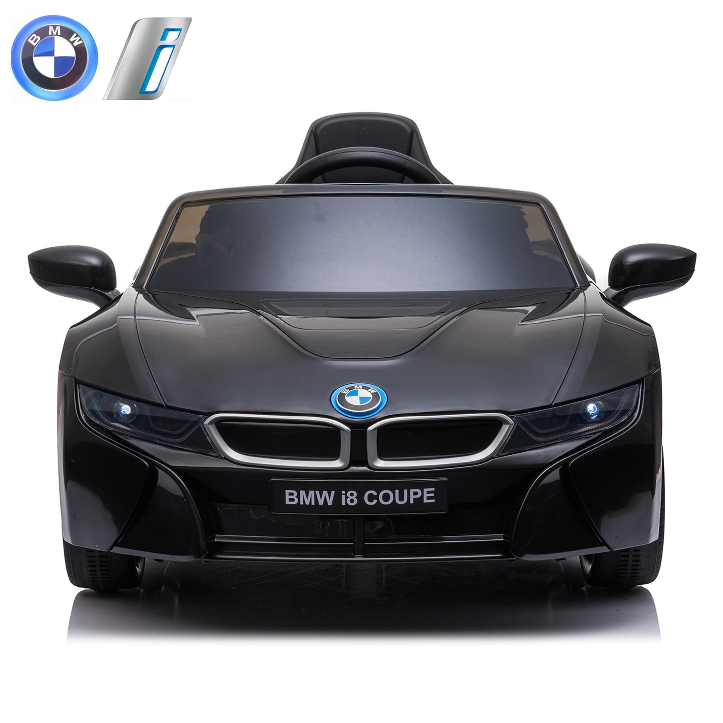 New Licensed BMW I8 Coupe 12V Kids Ride on Toy Car With Remote - Black