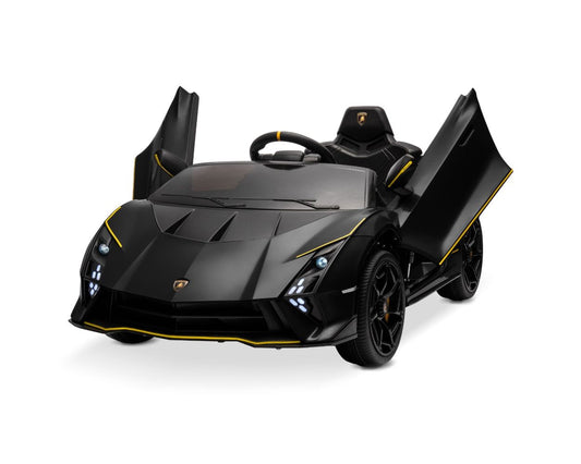 Licensed Lamborghini Autentica 12V Kids Ride on Car With Remote - Black