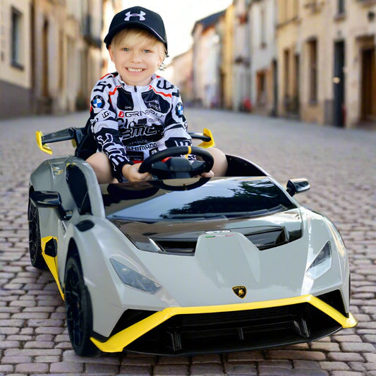 24v Children Ride on Car With Remote - Lamborghini Huracan STO Drift Function