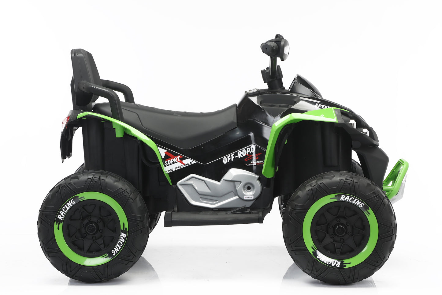 New 24V Kids Ride on XXL Big Size Seat Quad Bike with Remote - Green