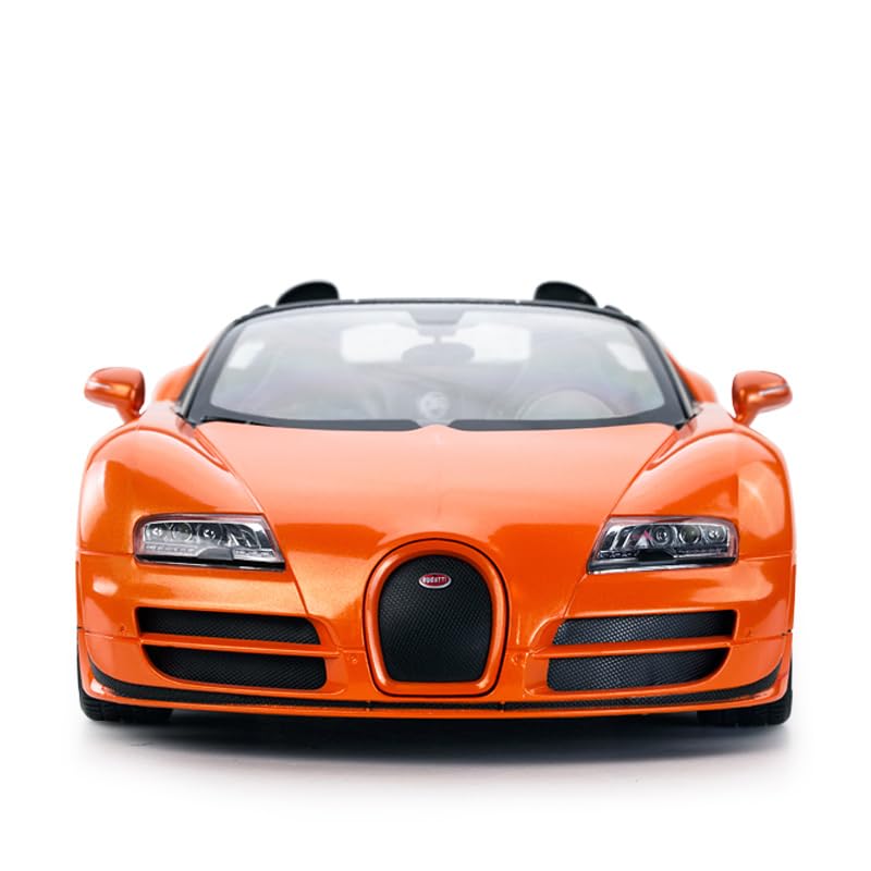 43900 Rastar Bugatti Grand Sport Vitesse 16.4 Die cast 1:18 Scale Toy Car with Open Doors - Orange