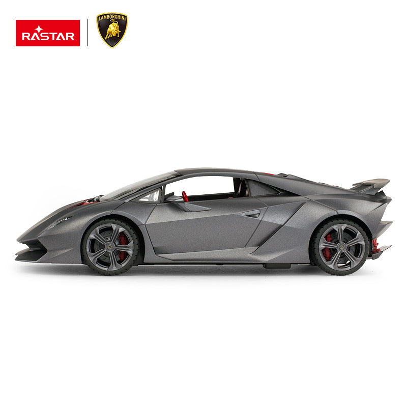 49200 Rastar RC 1:14 Lamborghini Sesto Kids Remote Control Toy Car - Grey