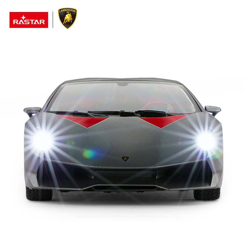 49200 Rastar RC 1:14 Lamborghini Sesto Kids Remote Control Toy Car - Grey