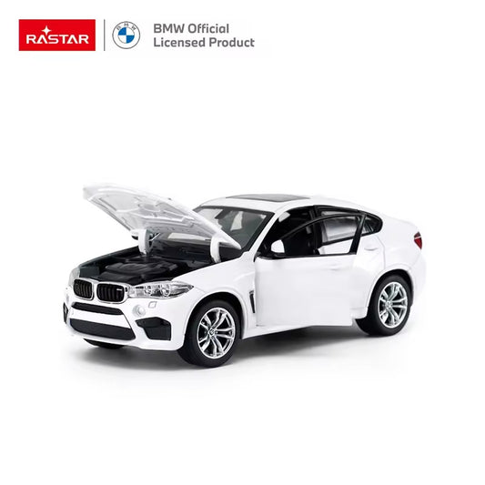56600 Rastar BMW X6M Die cast 1:24 Scale Toy Car with Open Doors - White