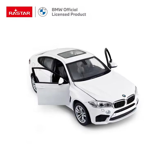 56600 Rastar BMW X6M Die cast 1:24 Scale Toy Car with Open Doors - White