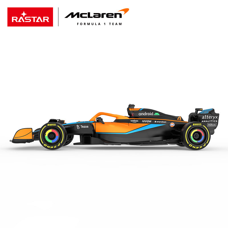 56800 Rastar McLaren F1 MCL36 Die cast 1:24 Scale Toy Car with Open Doors - Orange