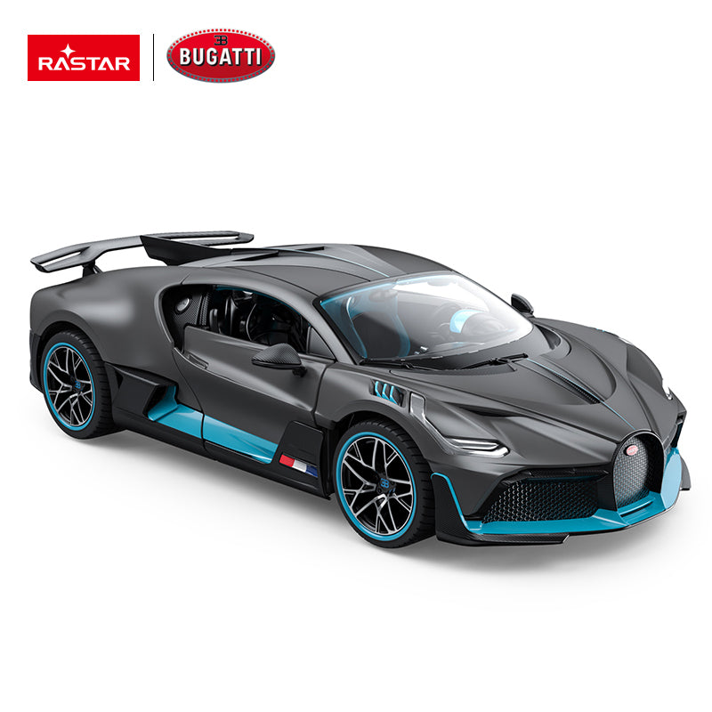 63900 Rastar Bugatti Divo Die cast 1:24 Scale Toy Car with Open Doors - Grey