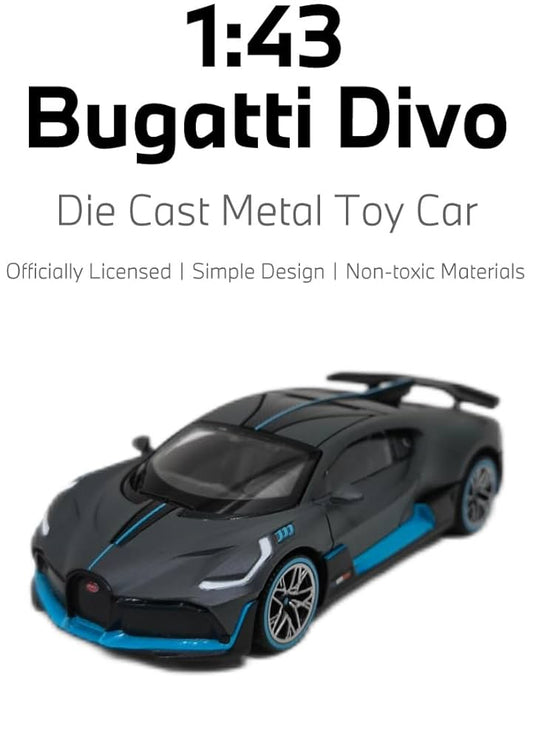 64000 Rastar Bugatti DIVO Die cast 1:43 Scale Toy Car - Grey