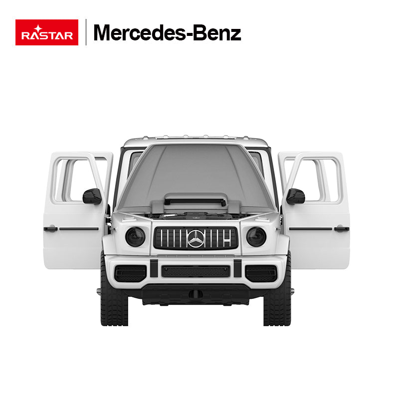 64100 Rastar Mercedes-Benz AMG G63 Die cast 1:32 Scale Toy Car with Open Doors - White
