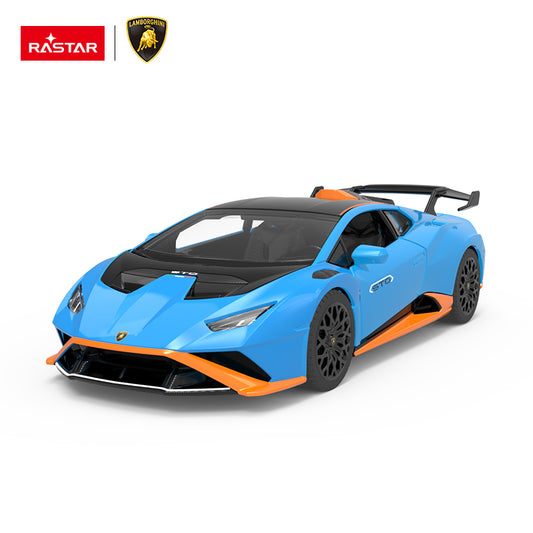 64300 Rastar Lamborghini Huracan STO Die cast 1:32 Toy Car with Open Doors - Blue