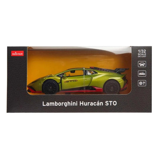 64300 Rastar Lamborghini Huracan STO Die cast 1:32 Toy Car Open Doors - Green