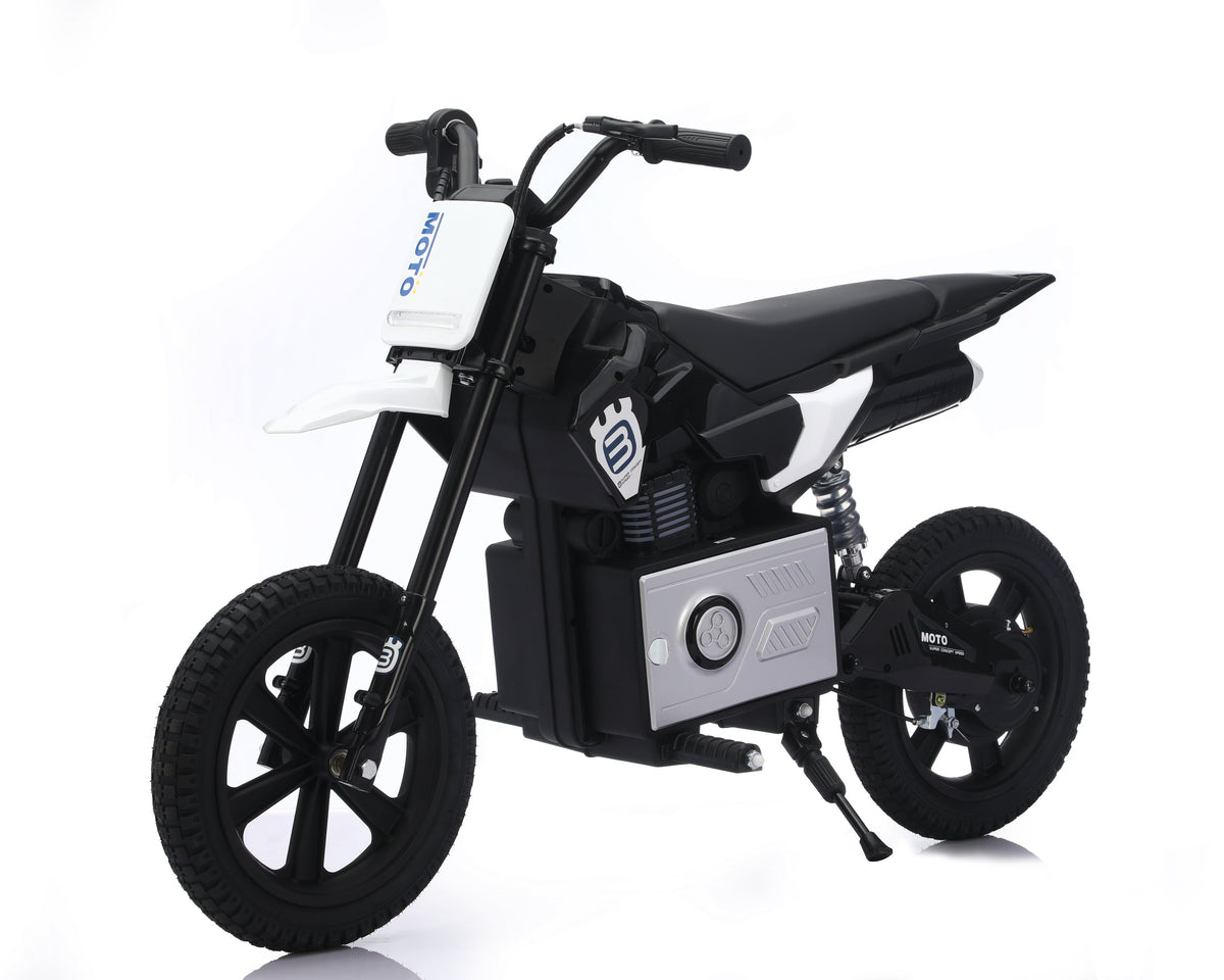 Ride on 36V Kids Electric Motorbike 300W Motor with Twist Grip Throttle - Black
