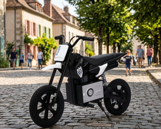 Ride on 36V Kids Electric Motorbike 300W Motor 25KMPH Twist Grip Throttle - Black