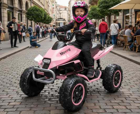 24V Kids Ride on Quad Bike ATV 2x200W Motors EVA Wheels Light Pink