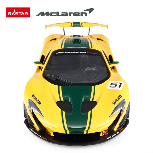 75000 Rastar RC 1:14 McLaren P1 GTR Kids Remote Control Toy Car - Yellow