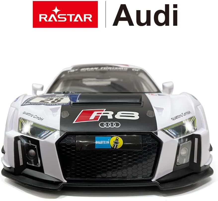75300 Rastar RC 1:14 AUDI R8 LMS Kids Remote Control Toy Car - White
