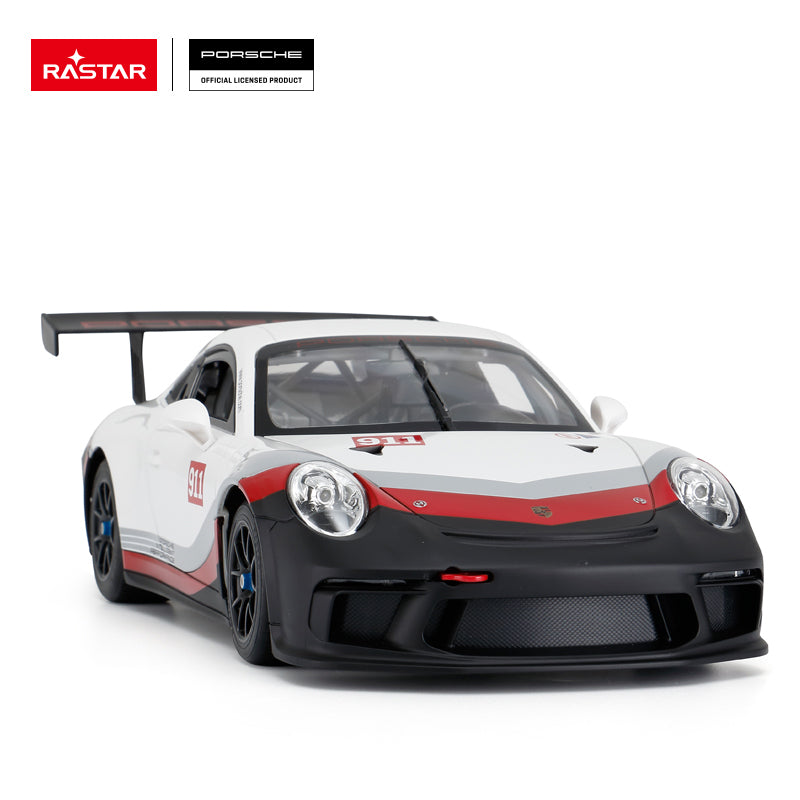 75900 Rastar RC 1:14 Porsche 911 GT3 CUP Kids Remote Control Toy Car - White