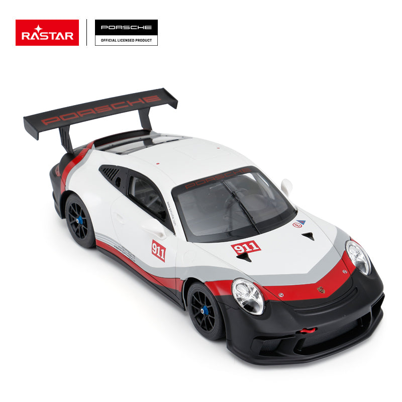 75900 Rastar RC 1:14 Porsche 911 GT3 CUP Kids Remote Control Toy Car - White