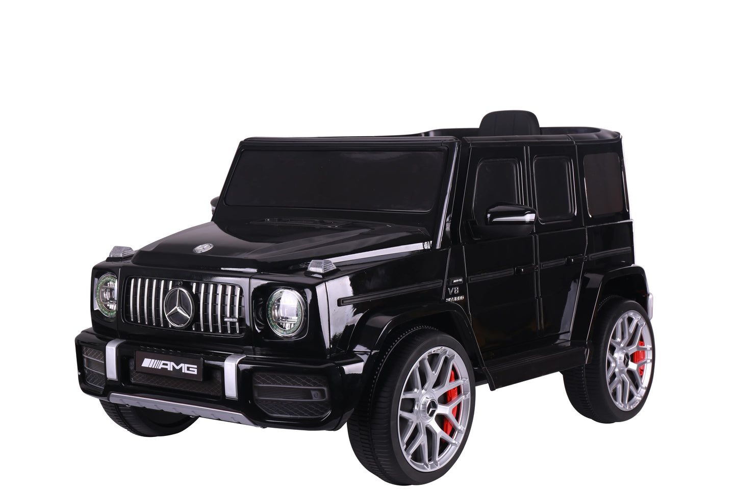 Licensed Mercedes G63 12v Ride on Car SUV with Remote - Black - With High Doors