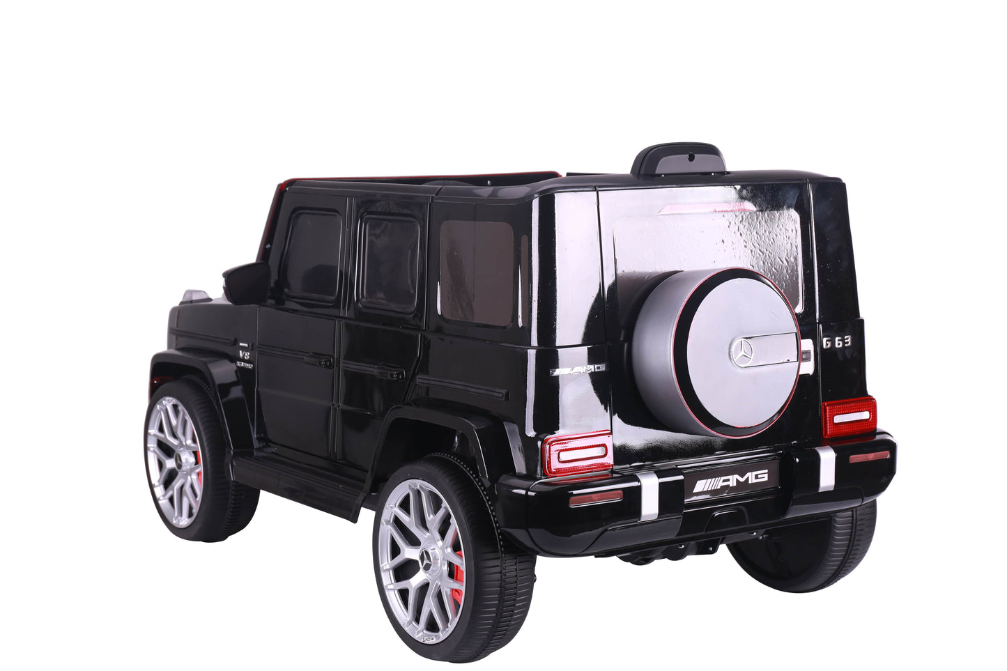Licensed Mercedes G63 12v Ride on Car SUV with Remote - Black - With High Doors