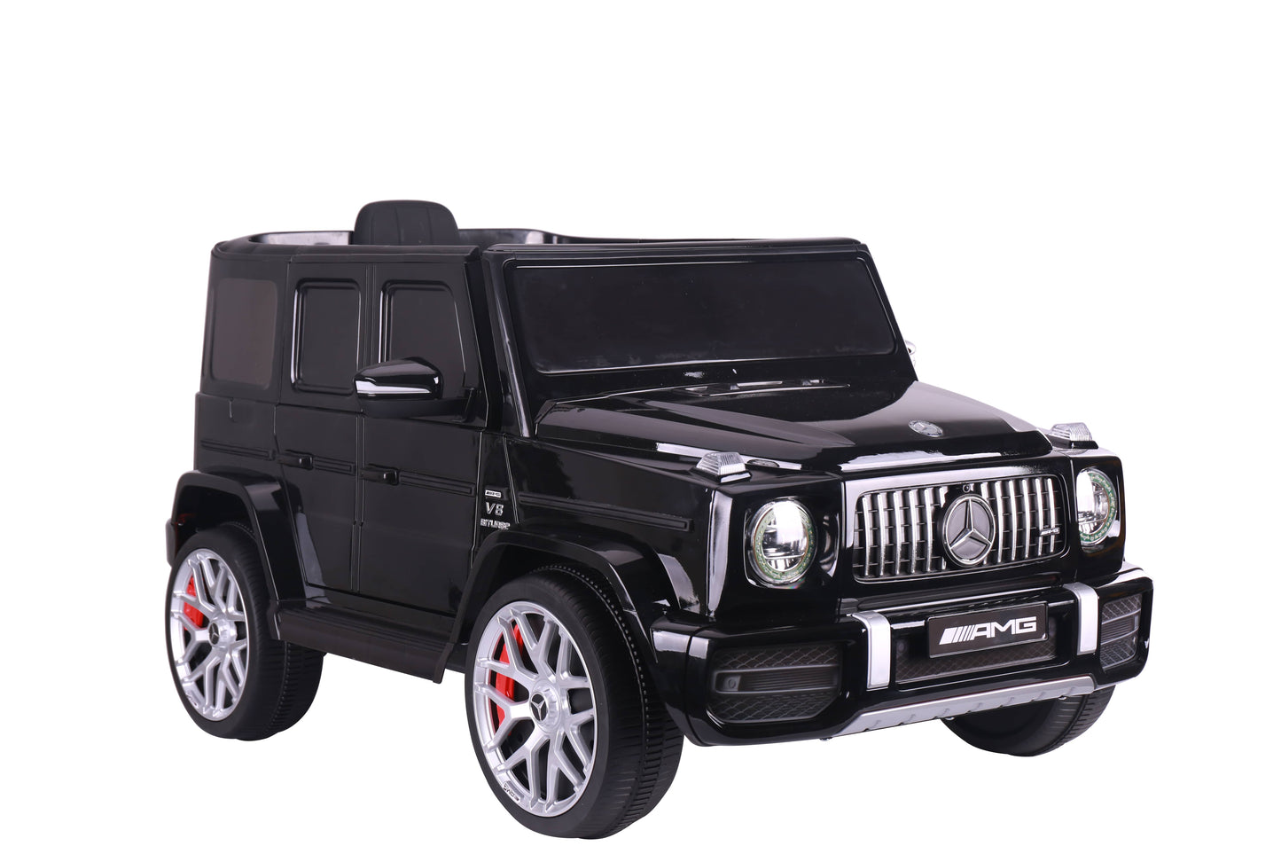 Licensed Mercedes G63 12v Ride on Car SUV with Remote - Black - With High Doors