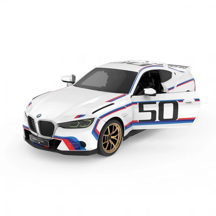 92800 Rastar RC 1:14 BMW 3.0 CSL Kids Remote Control Toy Car - White