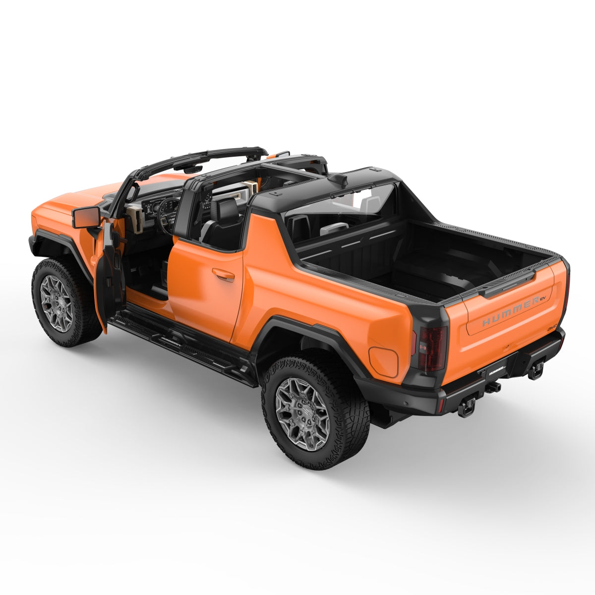 93000 Rastar RC 1:16 Hummer EV Kids Remote Control Toy Car 4W Rotation - Orange