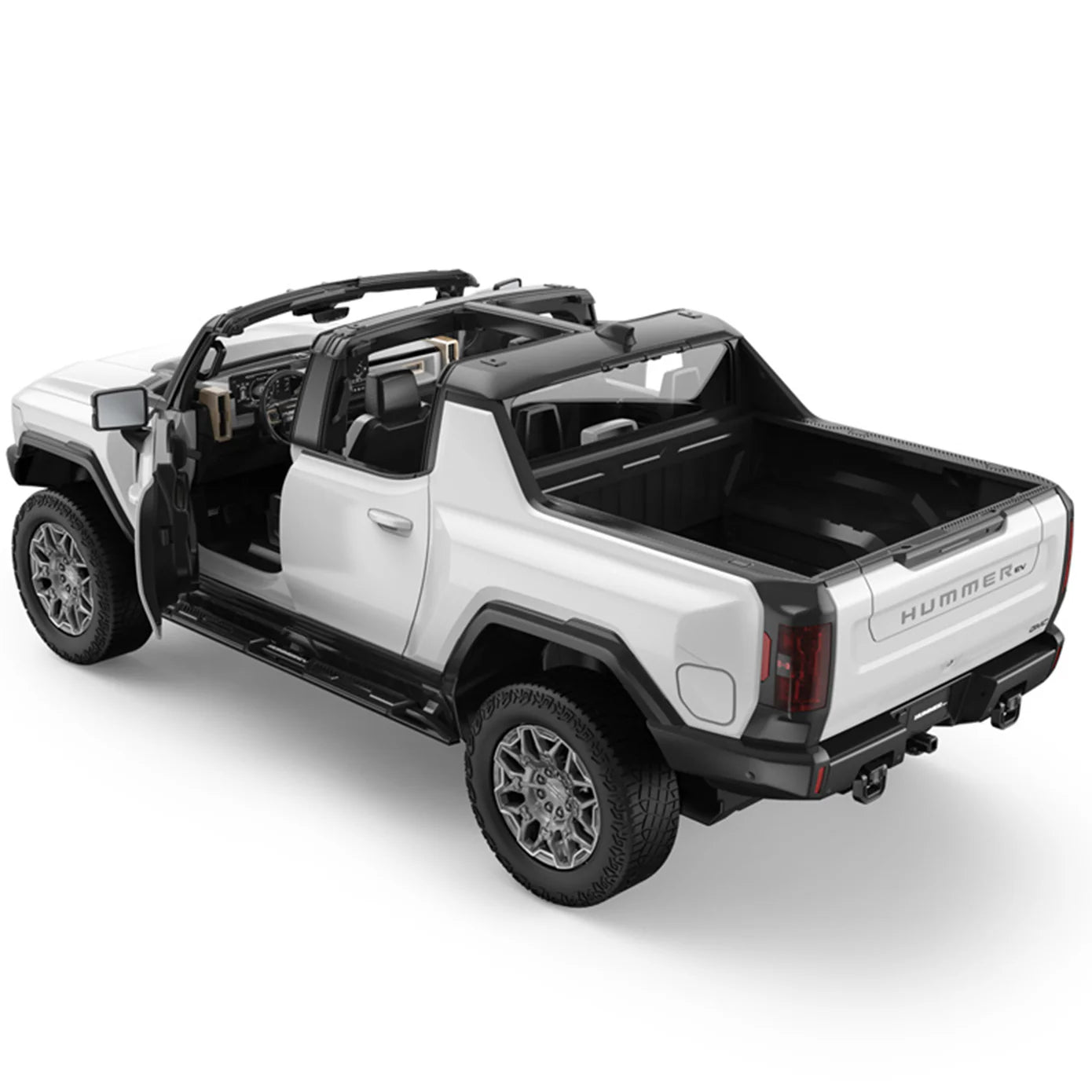 93000 Rastar RC 1:16 Hummer EV Kids Remote Control Toy Car - White