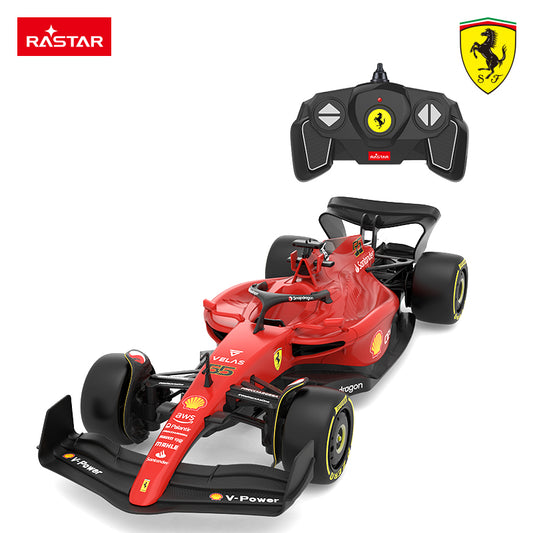 93400 Rastar RC 1:18 Scale Ferrari F1 75 Kids Remote Control Toy Car - Red