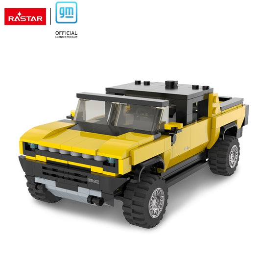 93700 Rastar 1:30 Hummer EV Bricks/Assemble Kids Toy Car - Yellow