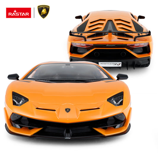 96000 Rastar RC 1:14 Aventador SVJ Kids Remote Control Toy Car - Orange