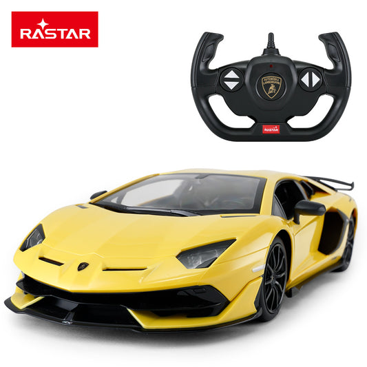 96000 Rastar RC 1:14 Aventador SVJ Kids Remote Control Toy Car - Yellow