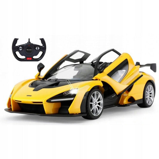 96600 Rastar RC 1:14 McLaren Senna Kids Remote Control Toy Car - Yellow