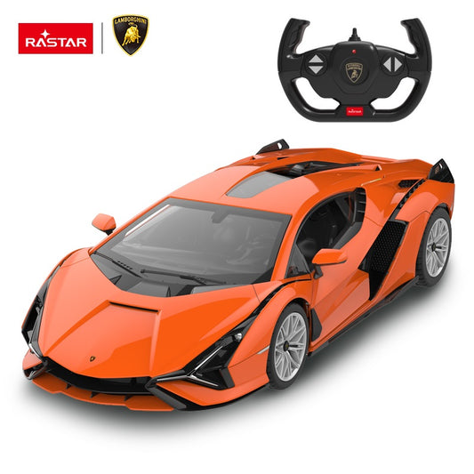 97700 Rastar RC 1:14 Lamborghini Sian Kids Remote Control Toy Car - Orange