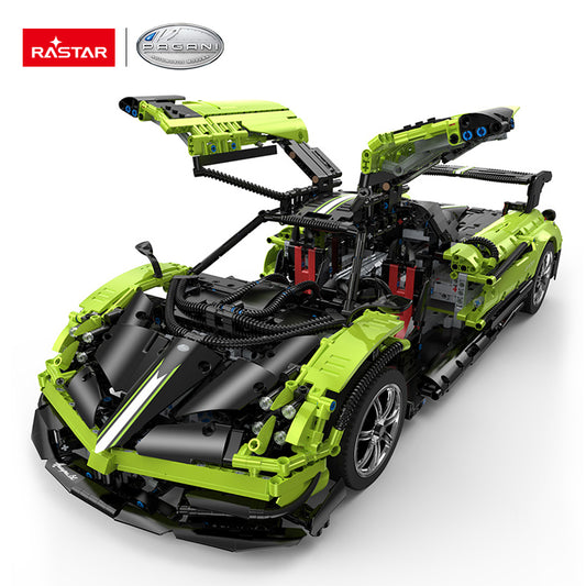 97900 Rastar RC 1:8 Pagani Huayra Bricks/Assemble Kids Remote Control Toy Car - Green