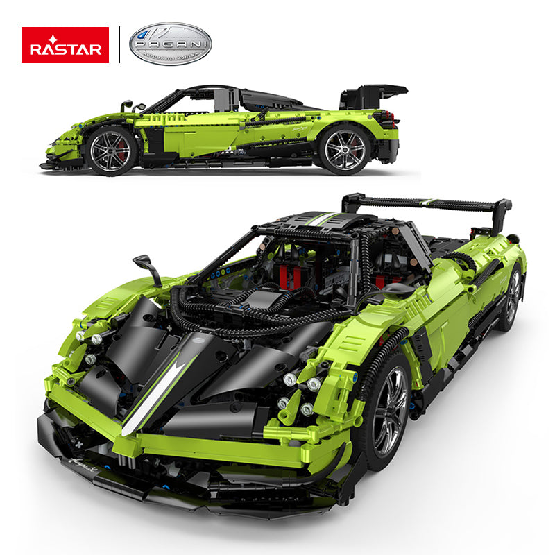 97900 Rastar RC 1:8 Pagani Huayra Bricks/Assemble Kids Remote Control Toy Car - Green