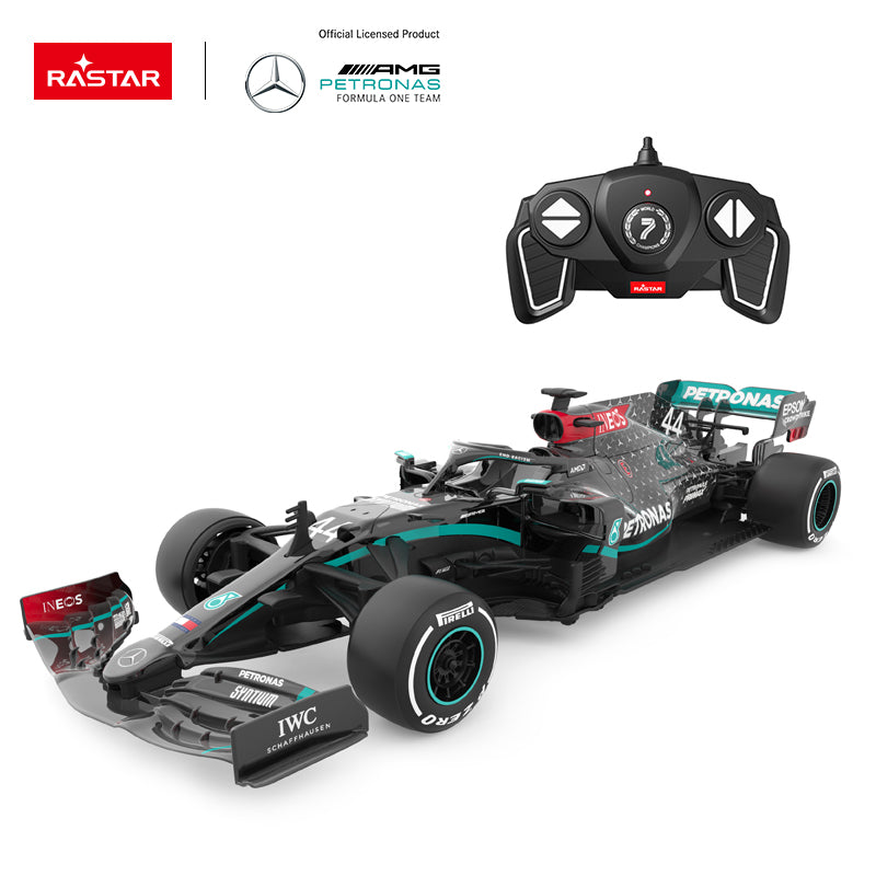 98500 Rastar RC 1:18 Mercedes-AMG F1 W11 EQ Kids Remote Control Toy Car - Black